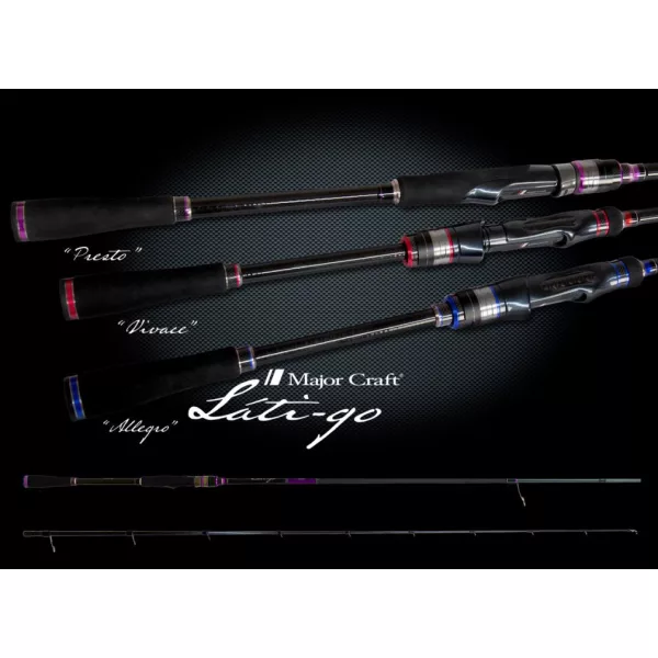 Major Craft Lati-Go LTGS-822MH Fast 2,50m 10-32gr Lansetă de spinning din 2 bucăți