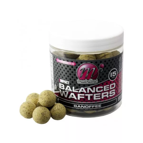 Mainline High Impact Balanced Wafter Banoffee - 15mm - boilies wafters