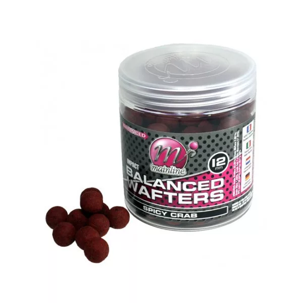 Mainline High Imp. Balanced Wafters Spicy Crab -12mm - boilies wafters