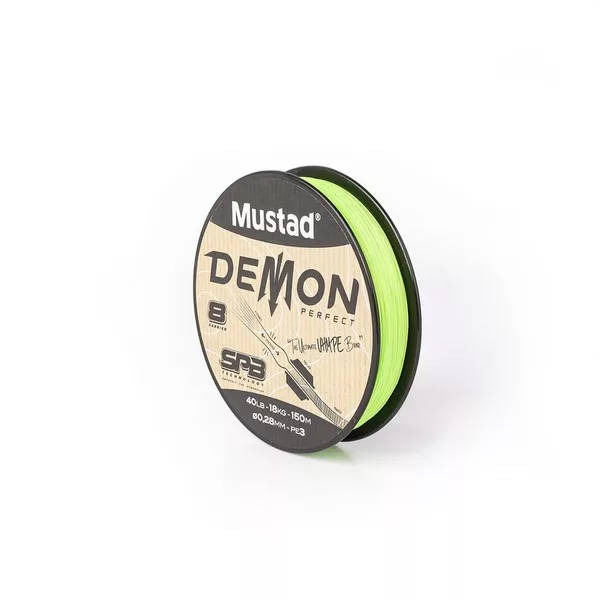 Mustad Demon Perfect Braid Chartreuse 0,30mm 150m Fir principal împletit
