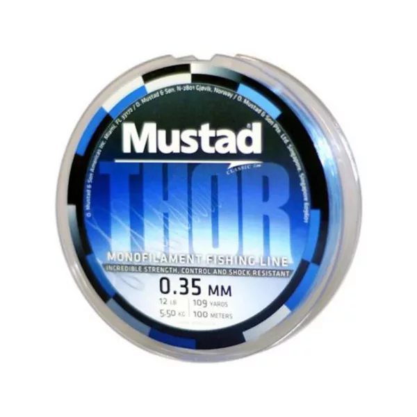 Mustad Thor Super Soft Mono 1.00mm 20m 90lb Fir monofil transparent