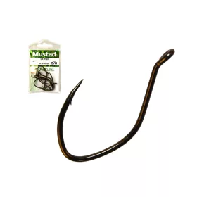   Mustad Ultra NP Single Catfish Black Nickel 4/0 Cârlig cu ochi, cu barbă 6 buc