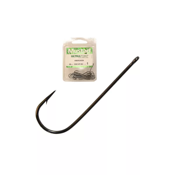 Mustad Aberdeen Slow Death BR 1 Cu ochi, Cu barbă Cârlig 10db