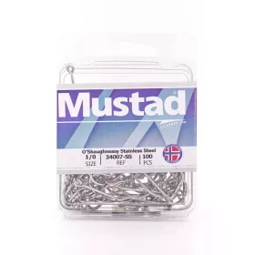   Mustad O'Shaughnessy Inox 7/0 Cu ochi, Cu barbă Cârlig 3db
