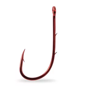   Mustad Red Baitholder Hook 3/0 7db Cârlig cu ochi, cu barbă, pentru șalău