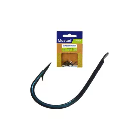   Mustad Blue Allround Hook 1 Lapkás, Szakállas Feeder Horog 12db