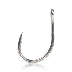   Mustad Kaiju Single Ring Titan Steel 9/0 Cârlig cu ochi, cu barbă 3 buc