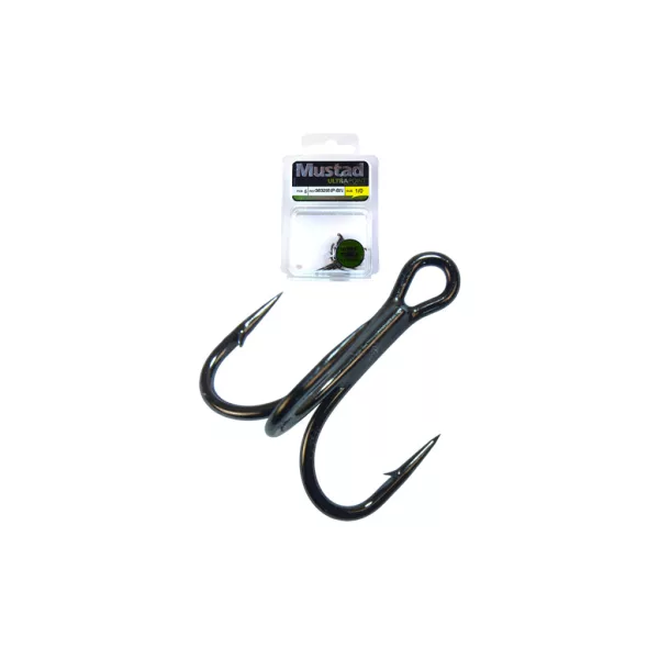 Mustad Needlepoint Treble Hook 1/0 Hármashorog 5db
