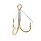 Mustad Weedless Treble Bronze  Hármashorog 5db