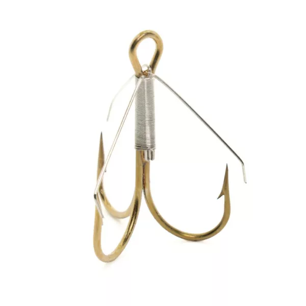 Mustad Weedless Treble Bronze  Hármashorog 5db