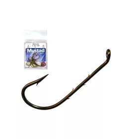   Mustad Best Kirby Bronze 8 Füles, Szakállas Süllőző Horog 10db
