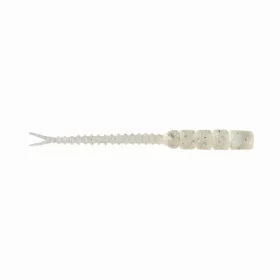   Mustad Aji Hellgramite 5,08cm Clear Rainbow Glitter Momeală de plastic 12 buc