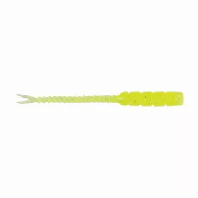   Mustad Aji Hellgramite 5,08cm Clear Chartreuse Momeală de plastic 12 buc.