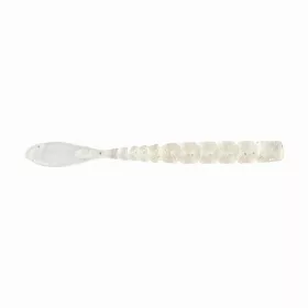   Mustad Aji Fish Tail 5,08cm Clear Rainbow Glitter Momeală de plastic 12 buc.