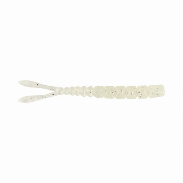 Mustad Aji Split Tail 5,08cm White Luminous Nada Plastic 12buc