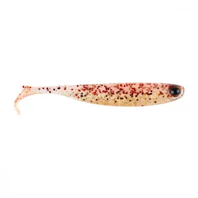   Mustad Mezashi Z-Tail Minnow 8,89cm Red Gold Glitter Momeală de plastic 6 buc