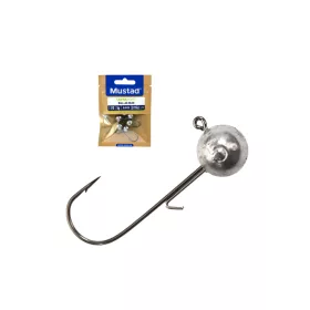   Mustad Ball Jig Head With Keeper 30gr 6/0 Cap de Jig cu Cârlig 25buc