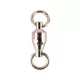 Mustad BB Swivel W/ Welded Rings 4 5 buc. Vârtelnita cu rulment