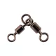 Mustad Power 3-Way Swivel 2/0 5 buc. Vârtelnita dublă