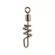 Mustad Power Rolling Swivel With Screw Snap 6 6 buc Agrafă rotativă cu șurub