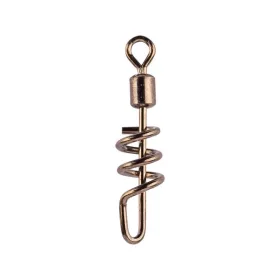   Mustad Power Rolling Swivel With Screw Snap 10 8 buc Agrafă rotativă cu șurub