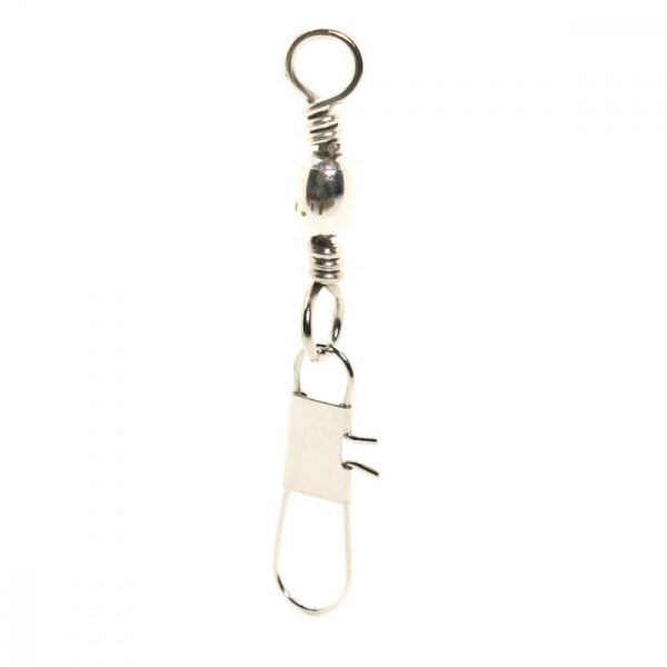 Mustad Barrel Swivel With Interlock Snap 1/0×B5 6 buc Agrafă rotativă