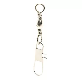   Mustad Barrel Swivel With Interlock Snap 2/0×B6 6 buc Agrafă rotativă