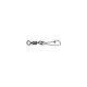 Mustad Rolling Swivel Round Eye With Hook Snap 4 Black Nickel Forgókapocs 10db