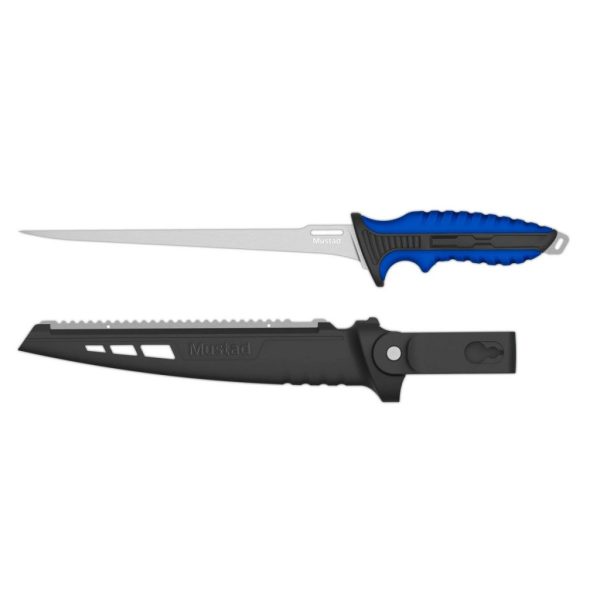 Mustad 22,86cm 4116 Stainless Steel Ultra Flex Fillet Knife Cuțit de Filetat Albastru