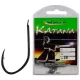 Mave Katana Black Nickelled Flatted 16 Cârlig de boilie cu placă, cu barbă 20db