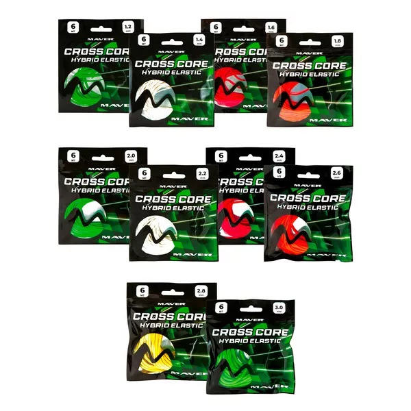 Maver Cross Core Hybrid Elastic Size 2,0mm 6m Cauciuc hibrid pentru rubeziană