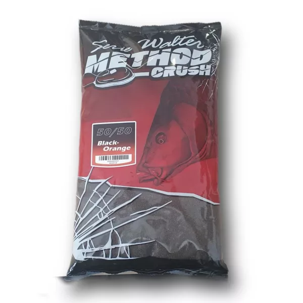 Serie Walter SW Method Crush 50/50 Black-Orange Nadă cu Făină de Pește 1kg