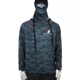   Major Craft Sun Protection Hoodie Gri Închis Hanorac cu Glugă Rezistent UV 2XL