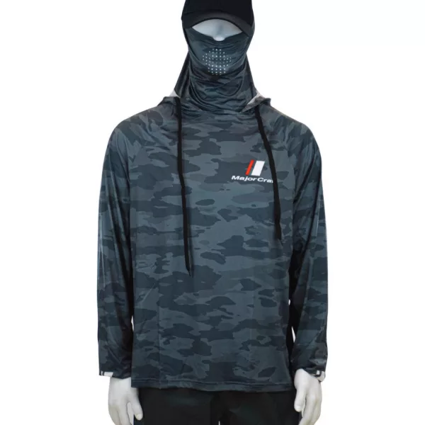 Major Craft Sun Protection Hoodie Gri Închis Hanorac cu Glugă Rezistent UV 3XL