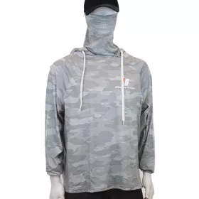   Major Craft Sun Protection Hoodie Gri Deschis Hanorac cu Glugă Rezistent UV 3XL