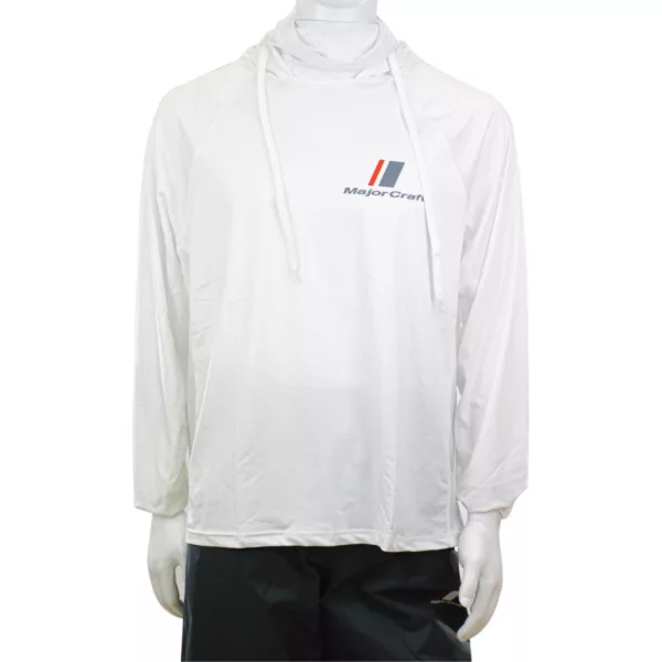 Major Craft Sun Protection Hoodie Hanorac alb cu glugă, rezistent la UV XL