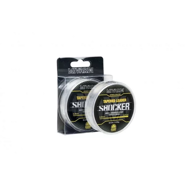 Mivardi Shocker Taper 0,28-0,47mm 5x12m Leader de Lansare