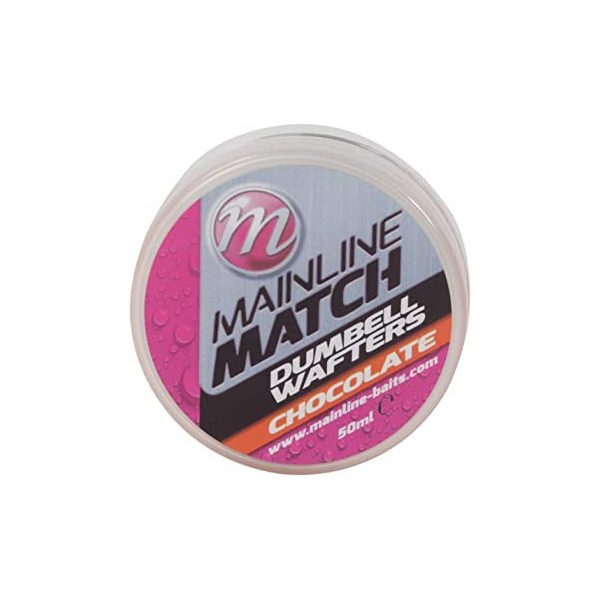 Mainline Match Dumbell Wafters 6mm - Orange - Chocolate - momeală de cârlig wafters