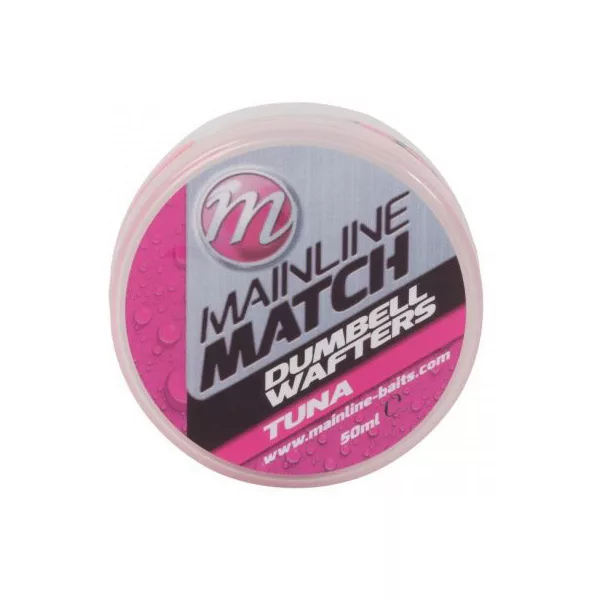 Mainline Match Dumbell Wafters 10mm - Pink - Tuna - momeală de cârlig wafters