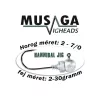 Musaga Hannibal 5/0 5gr Jig Fej 5db