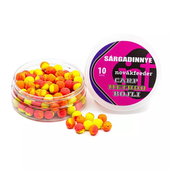 Novák Feeder 10mm Pepene galben Carp Method Bojli 25gr