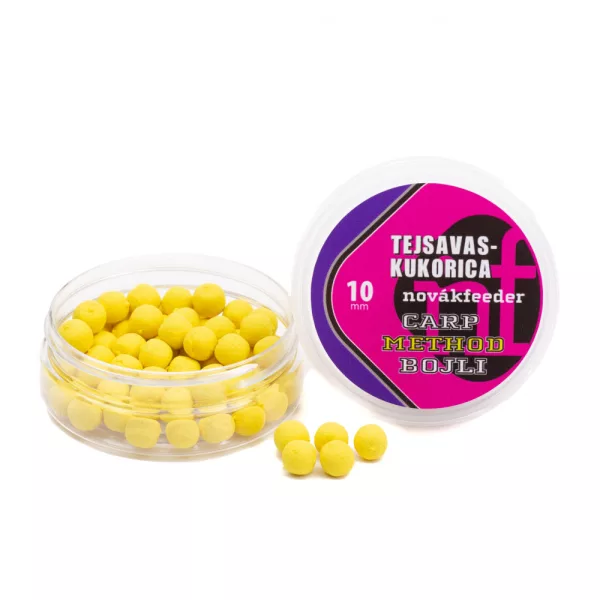 Novák Feeder 10mm Porumb lactic Carp Method Bojli 25gr