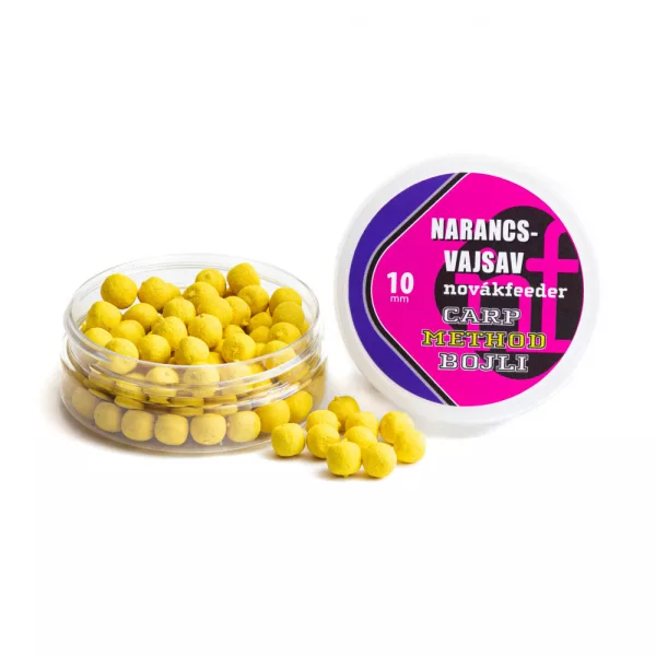 Novák Feeder 10mm Portocală - Acid butiric Carp Method Bojli 25gr