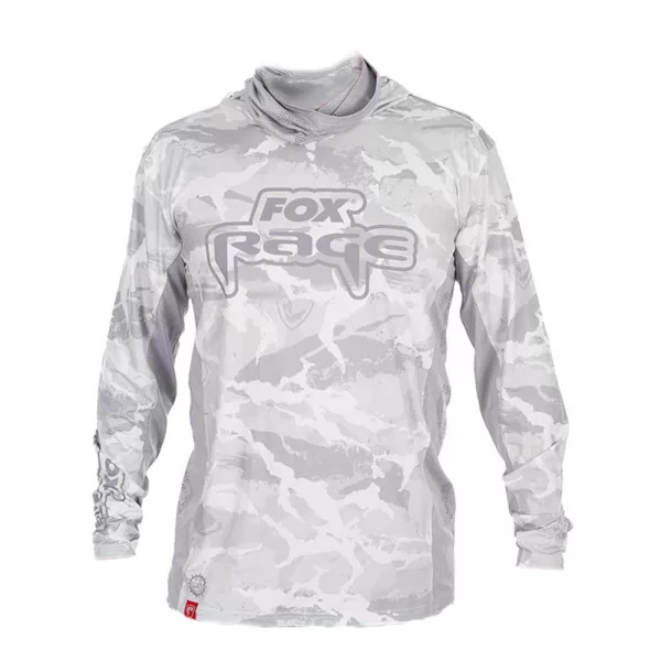 Fox Rage UV Hooded Light Camo Top Hanorac cu glugă 2XL