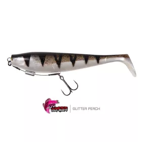   Fox Rage Zander Pro Shad 18cm Loaded UV Glitter Perch Nalucă din cauciuc