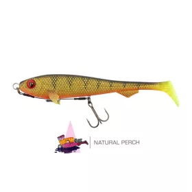   Fox Rage Super Slick Shad 18cm Loaded UV Natural Perch Nalucă din cauciuc