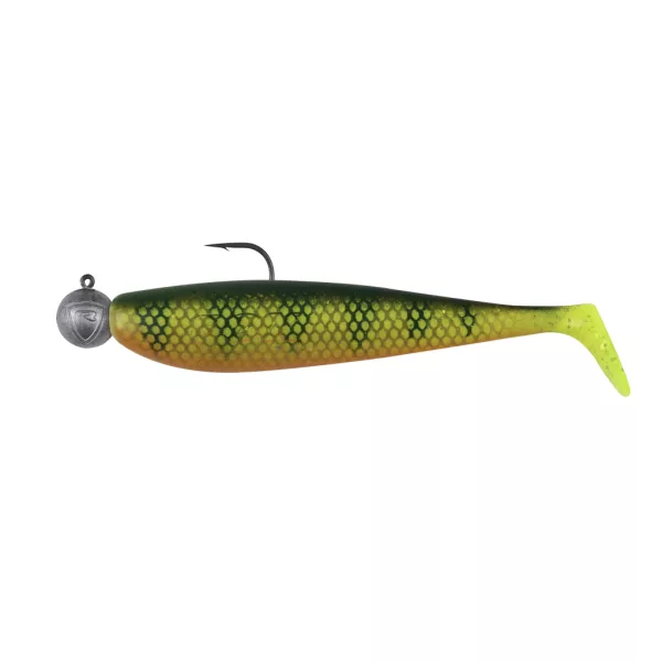 Fox Rage Bulk Loaded Zander Pro Shads UV Natural Perch 7,5cm 1/0 5gr Momeală Plastic