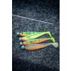 Fox Rage Bulk Loaded Zander Pro Shads UV Lemon Tiger 10cm 4/0 10gr Momeală de Plastic