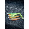 Fox Rage Bulk Loaded Zander Pro Shads UV Firetiger 10cm 4/0 10gr Momeală de Plastic