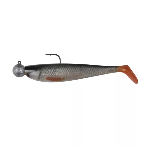 Fox Rage Bulk Loaded Zander Pro Shads Ultra Natural Roach 12cm 4/0 50gr Momeală Plastic